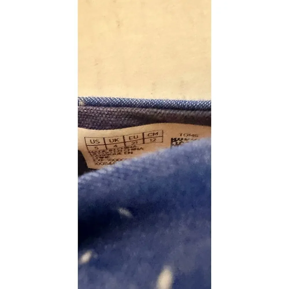 Toms size toddler